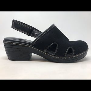B.O.C. Black Lyza Canvas Mule clogs US size 10M